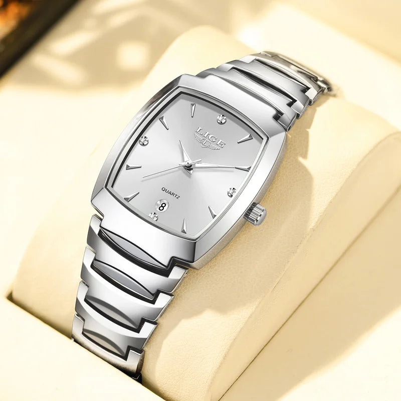 LIGE New Ladies Waterproof Watch Luxury Stainless Steel Women Watches Creative Fashion Original Elegant Quartz Wristwatch Gift