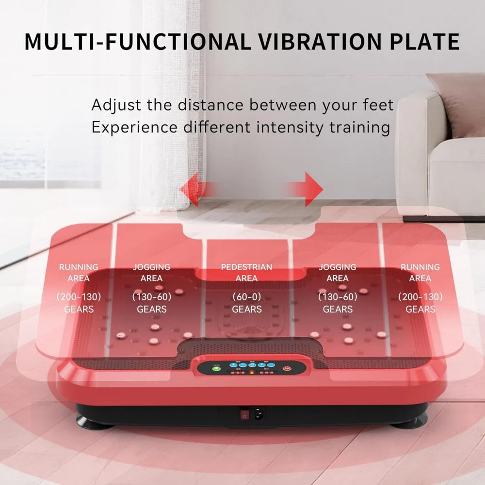 Vibration Plate Exercise Machine for Lymphatic Drainage, Power Plate Vibration Platform for Weight Loss, Shaping Toning & Wellne