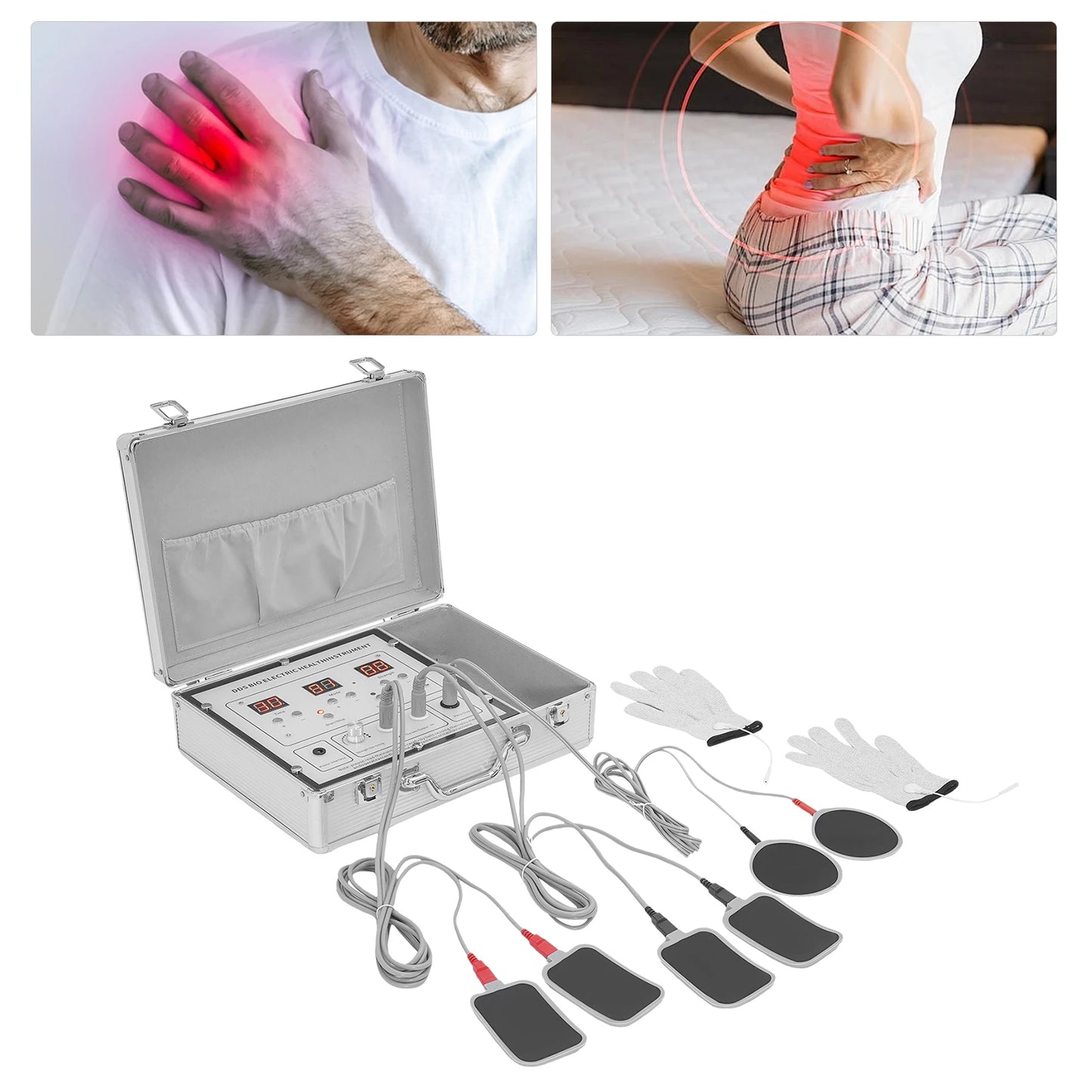 Glove Massager Body Massage Bioelectric Pulse Massage Traditional Chinese Meridian Massage 10 Modes 99 Levels