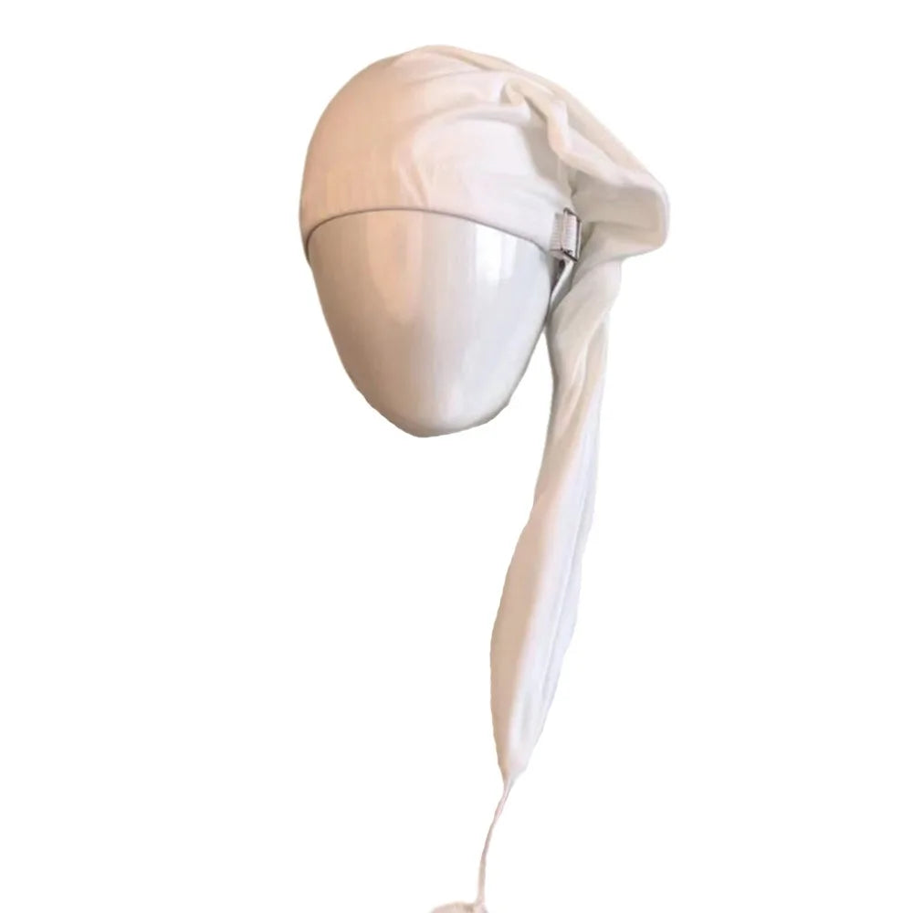 Birthday Party Gift Elastic Night Sleeping Caps with Pom Ball Adjustable Stocking Santa Cap Long Tail Bonnet Cap Women Men