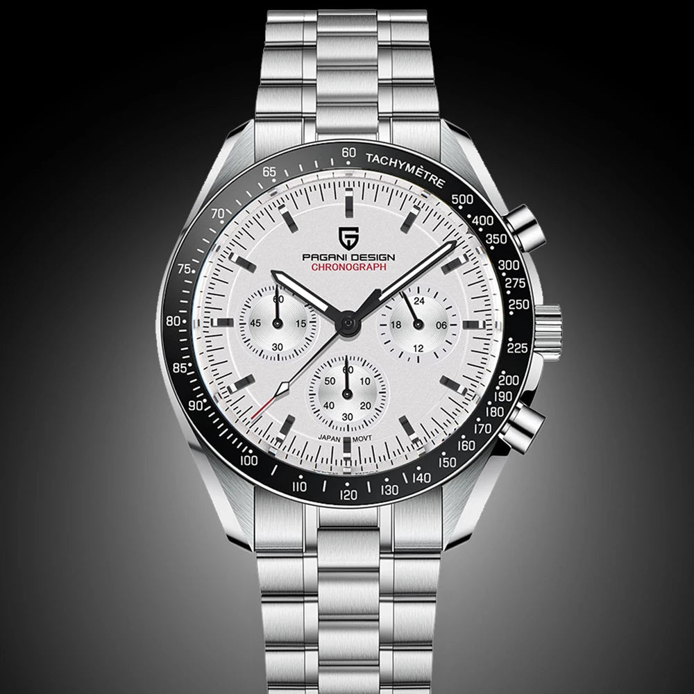 New PAGANI DESIGN Men's Watches Luxury Quartz Watch Men Sports AR Sapphire glass 100M Waterproof Luminous Speed Chronograph 2026