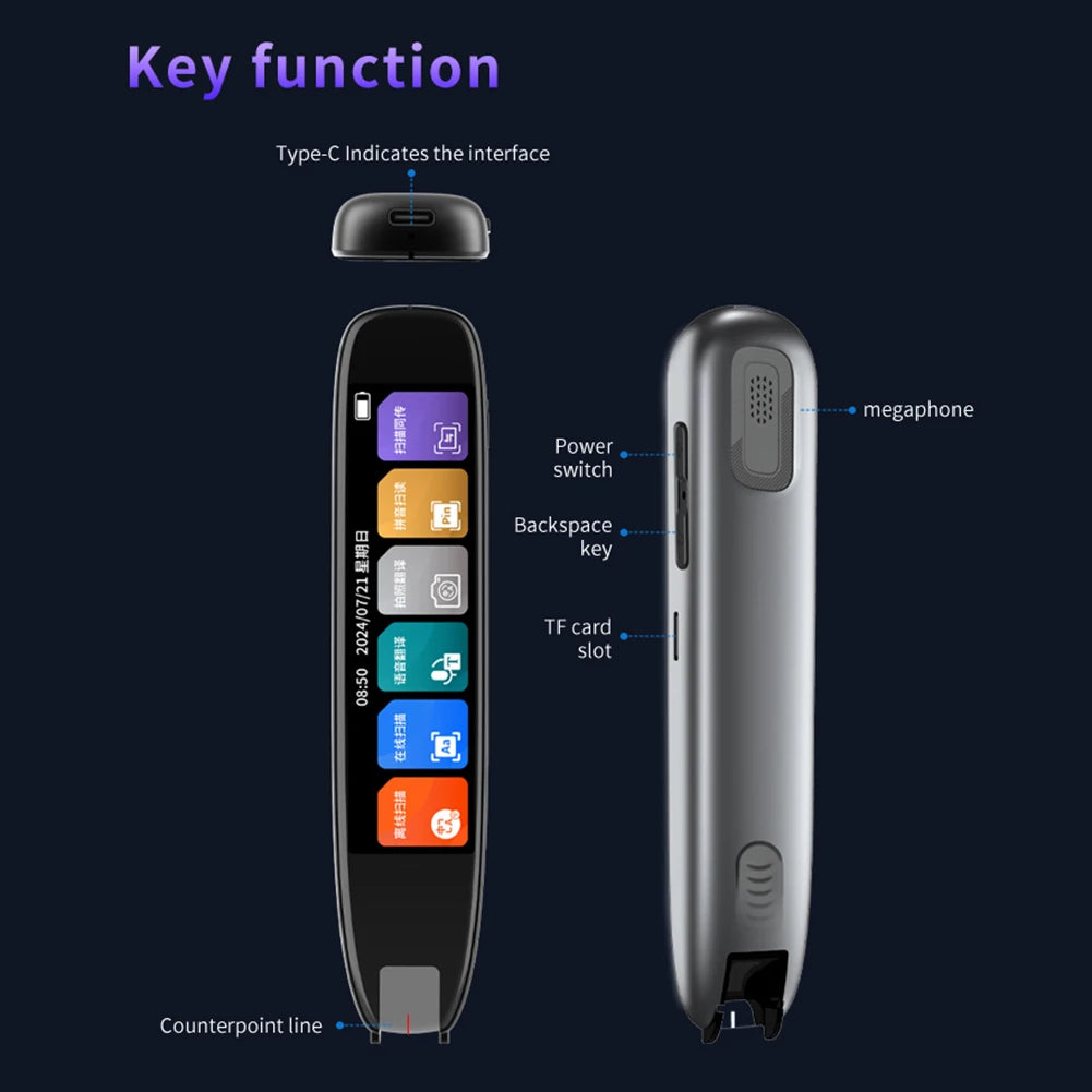 Translation Pen 142 Languages Smart Voice Translator Device Intelligent Scanning Point Reading Recording Pen for Teacher Student