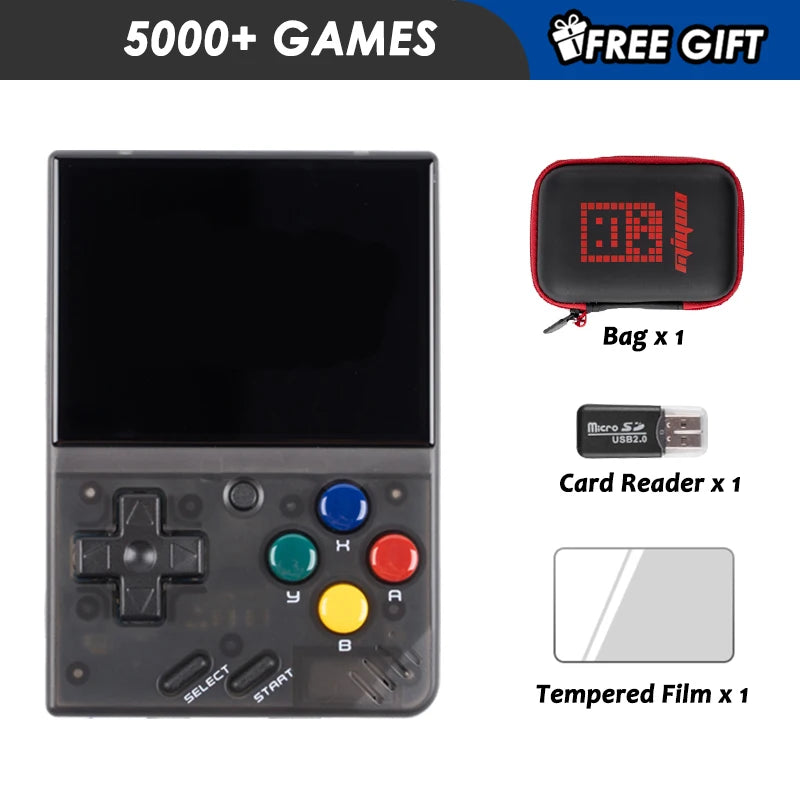 AMPOWN Miyoo Mini V4 Consoles Handheld Game Players 2.8'' IPS OCA Portable Video Game 2000mAh Linux System Retro Game Console
