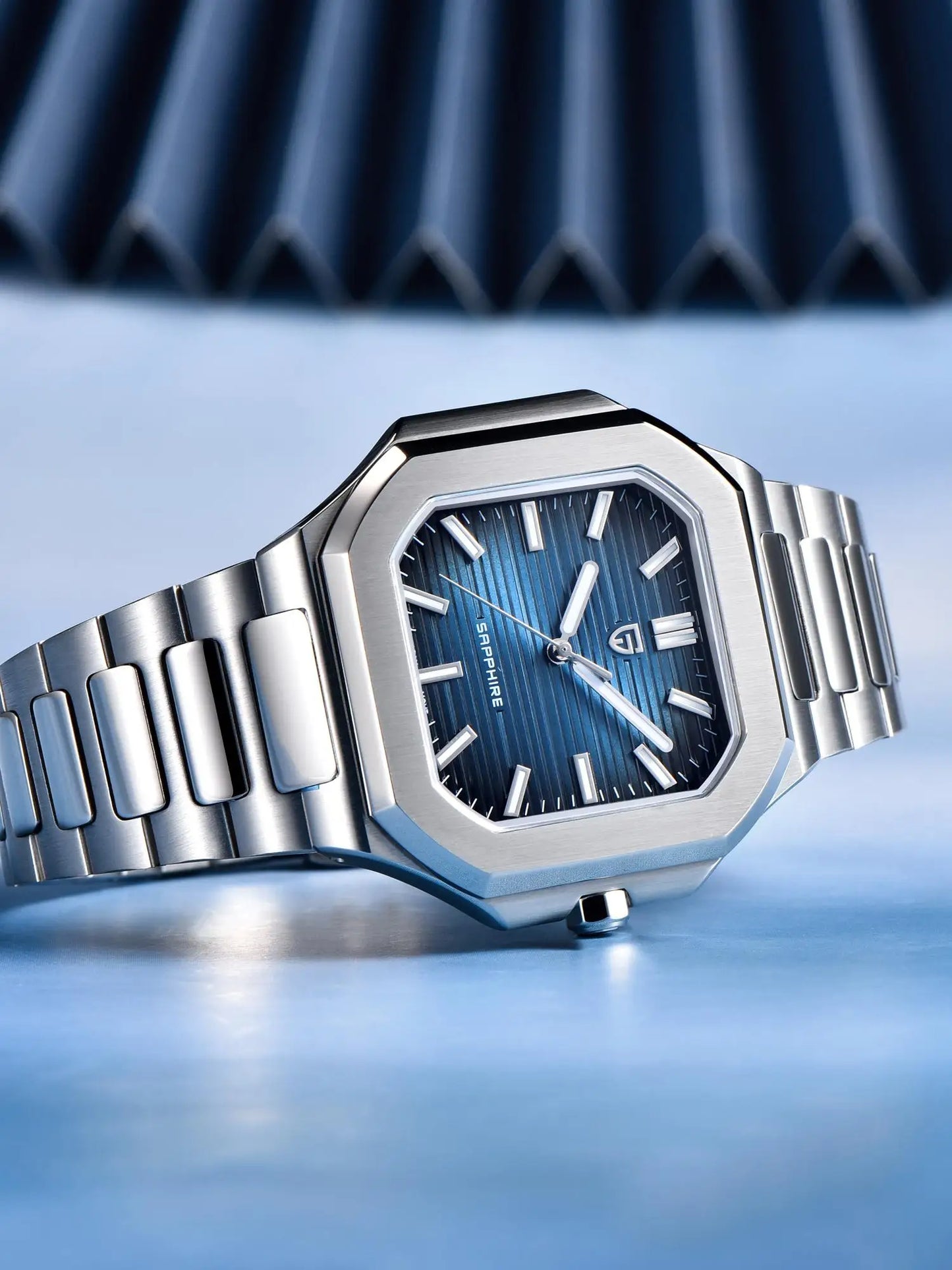 Retro Square PDYS019 PAGANI DESIGN Men's Quartz Wristwatches TMI VH31 37MM 10Bar Waterproof 316L Luxury Stainless Steel Sapphire