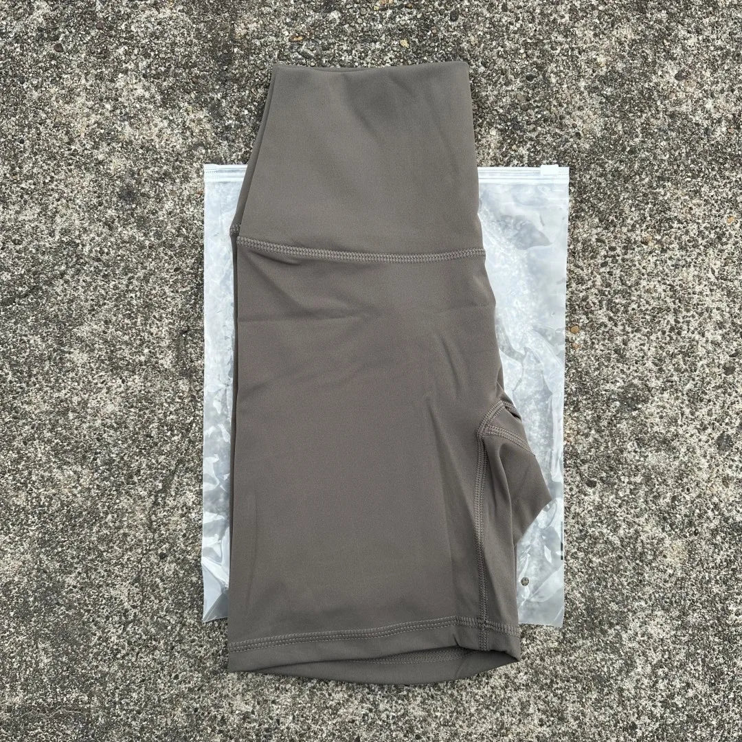 Solid Color High Waist Yoga Short Leg Cycling Women Fitness Sports Short Comprehensive Training Jog Squat Proof Internal Pocket