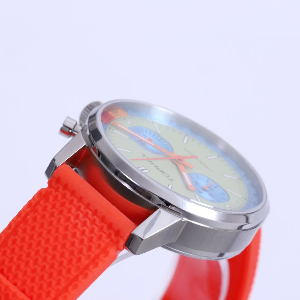 Mens Watches 40mm Seagull ST1901 Movement Pilots Mens Racing Chronograph Hand Wind Mechanical Watch Sapphire Luminous Wristwatch