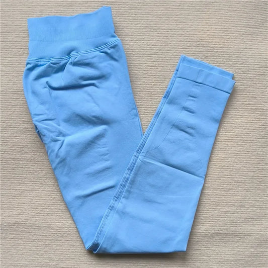 Seamless Sporty Leggings High Elastic Yoga Leggings Fitness Pants Butt Lifting Tights Tummy Control Squat Proof Workout Tights