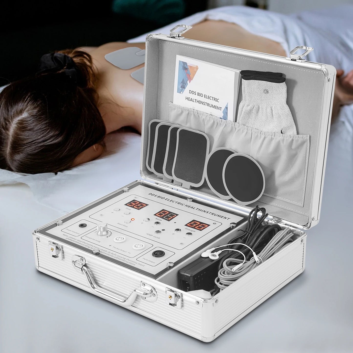 Glove Massager Body Massage Bioelectric Pulse Massage Traditional Chinese Meridian Massage 10 Modes 99 Levels