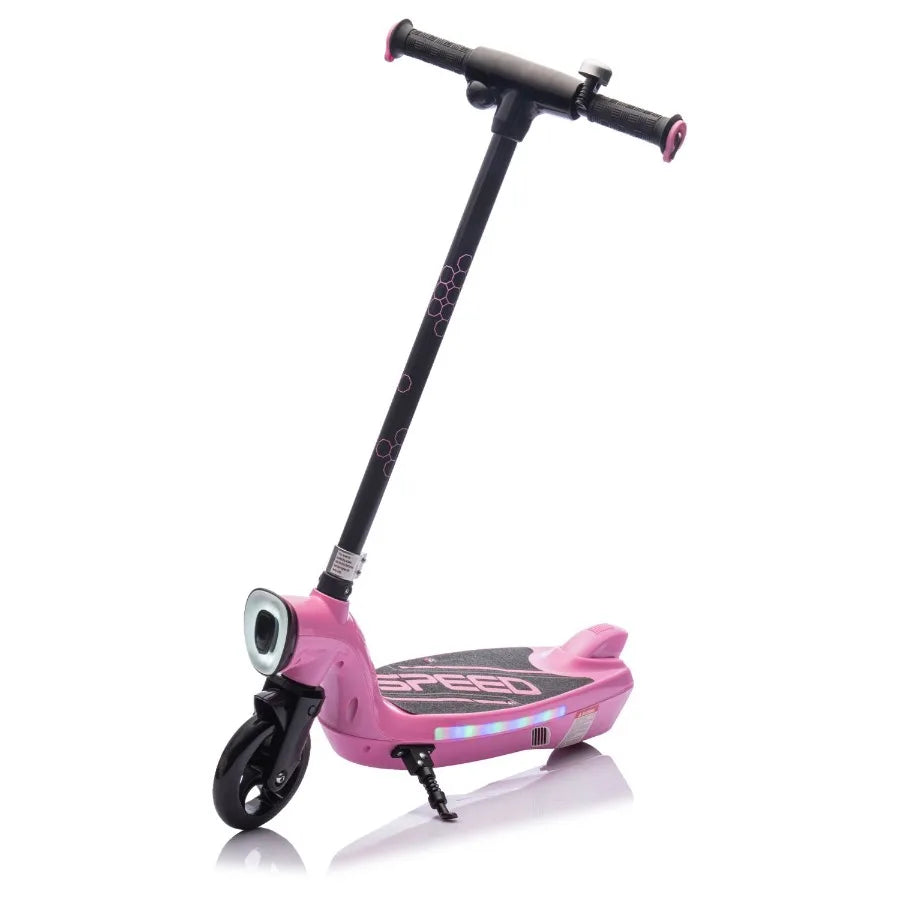 Ride On Electric Scooter With Kickstand Scooter Bell Faster Speed And Longer Usage Time Rear Brake Wider Pedal NonSlip Handle C