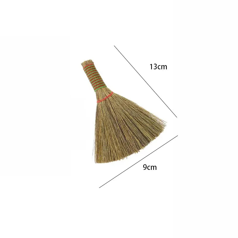 Straw Woven Broom Desk Broom Brush Rice Noodles Fireplace Broom Rice Noodles Fireplace Broom Household Cleaning Dust  Removal
