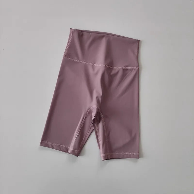 Summer Yoga Sports Shorts Women's Tight Cycling Shorts Naked Breathable Running Shorts High Waist Quick Dry Fitness Shorts