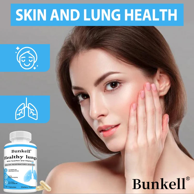 Lung Health, Lung Support Supplement, Cleansing and Detoxification Formula, Vitamin C, Bronchial and Respiratory Support