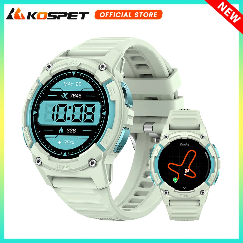 2025 KOSPET TANK S2 GPS Smart Watch For Women Altimeter Compass Barometer Bluetooth Call AMOLED IP69K Waterproof Smartwatch