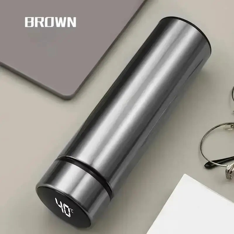 500ml Stainless Steel  Bottle with Digital Temperature Display LED Intelligent Temperature