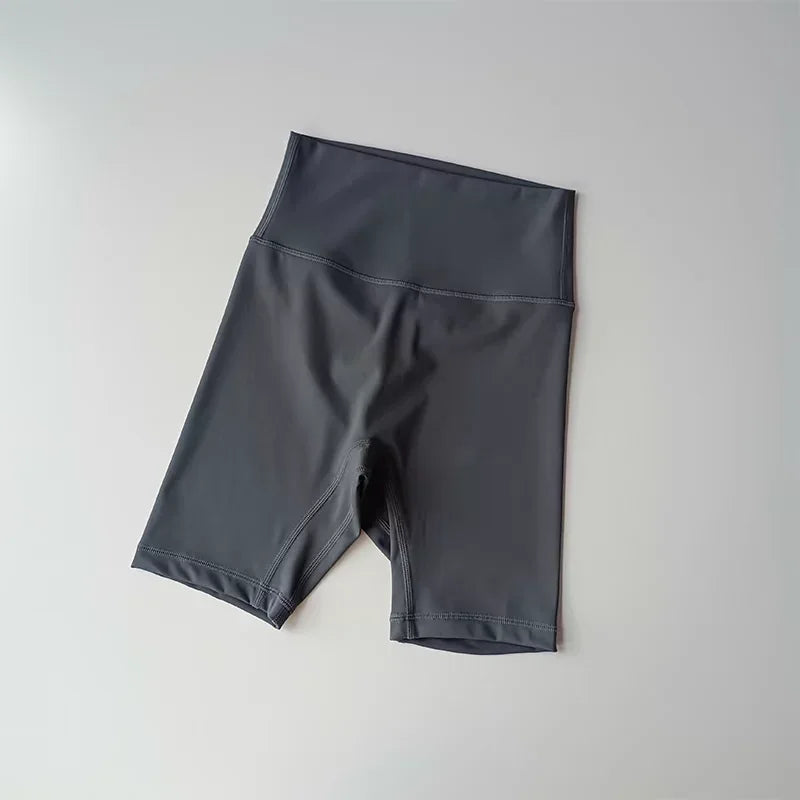 Summer Yoga Sports Shorts Women's Tight Cycling Shorts Naked Breathable Running Shorts High Waist Quick Dry Fitness Shorts