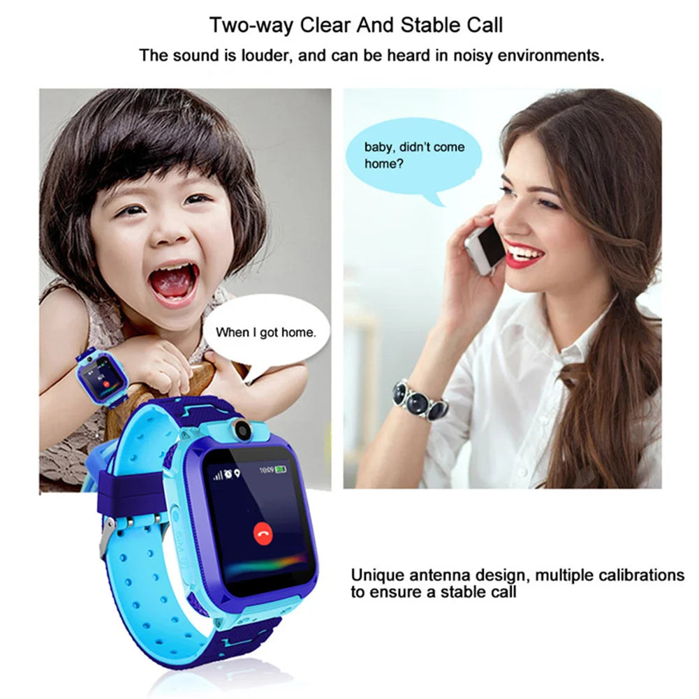 Q12b Children Smart Watch Life Waterproof Kids Positioning Call Smartwatch Remote Locator Watch For Boys Girls