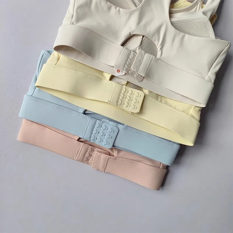 High Impact Sports Bra Shockproof Gym Bra Quick Dry Yoga Top for Women Running Vest Fitness Underwear Adjustable Sports Bra