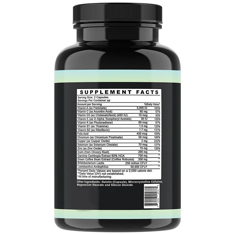 Probiotic Immune Supplement, Multivitamin, Probiotic Infused Multivitamin - Gut Flora Balance & Digestive Health, 120 Capsules