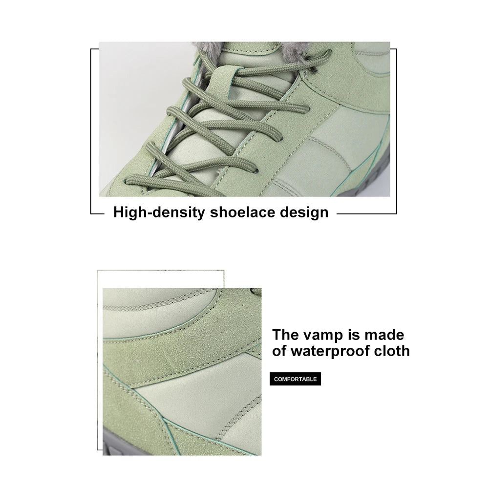 Winter Snow Boots Lightweight Barefoot Shoes Non-Slip Casual Ankle Boots Waterproof Trail Running Shoes for Outdoor Sports