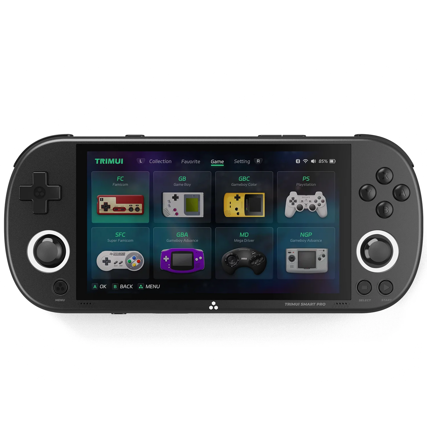 TRIMUI Smart Pro Retro Handheld Game Console – 5000mAh, 4.96" IPS Screen, 30,000+ Games, Portable Video Game Player