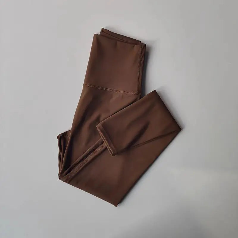 High-End Women's Naked Feeling Fitness Leggings Soft Workout Yoga Pants Energy Gym Tights for Running