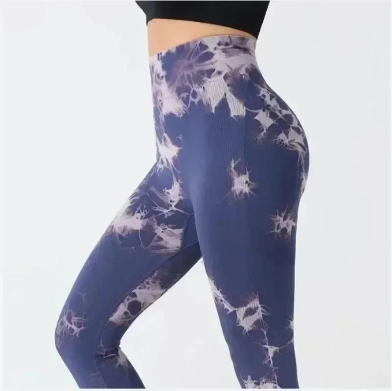 Quick Dry Seamless Women's Yoga Tie-Up Pants High Waist Hip Lift Elastic Fitness Pants No Embarrassment Line Sports Leggings