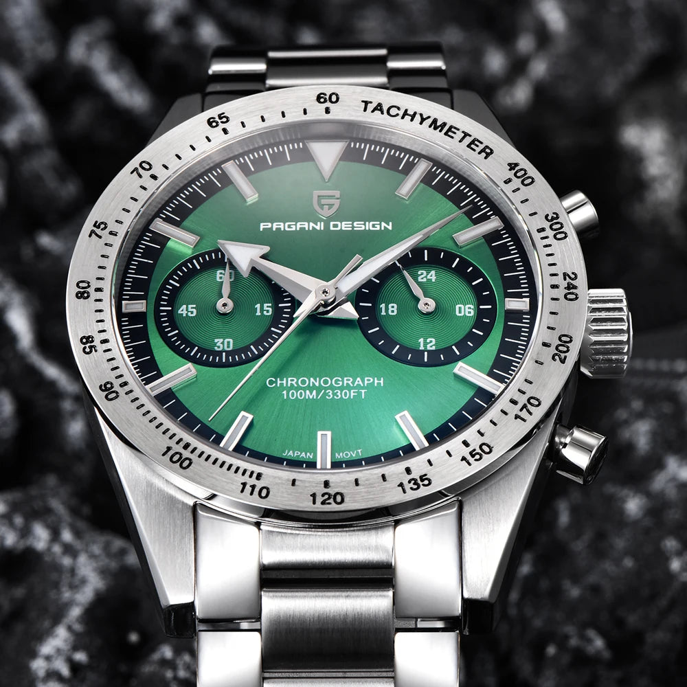 PAGANI DESIGN Retro Moon Wristwatches Mens Luxury Chronograph Quartz Watch For Men AR Sapphire Mirror Sports Reloj Hombre 2026