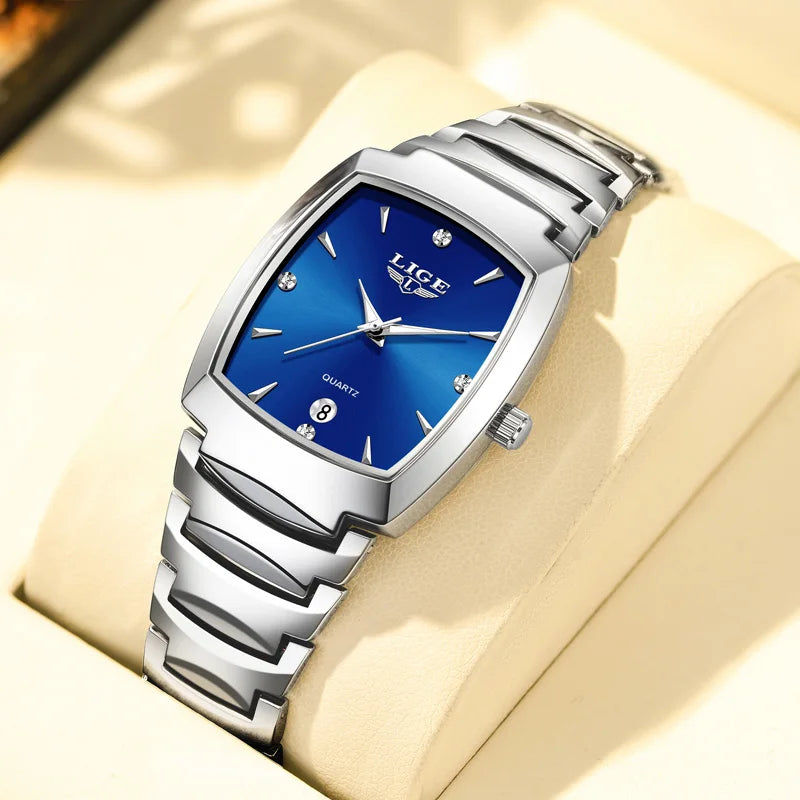 LIGE New Ladies Waterproof Watch Luxury Stainless Steel Women Watches Creative Fashion Original Elegant Quartz Wristwatch Gift