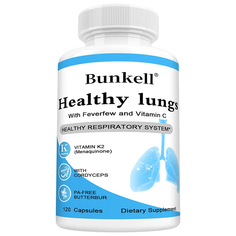 Lung Health, Lung Support Supplement, Cleansing and Detoxification Formula, Vitamin C, Bronchial and Respiratory Support