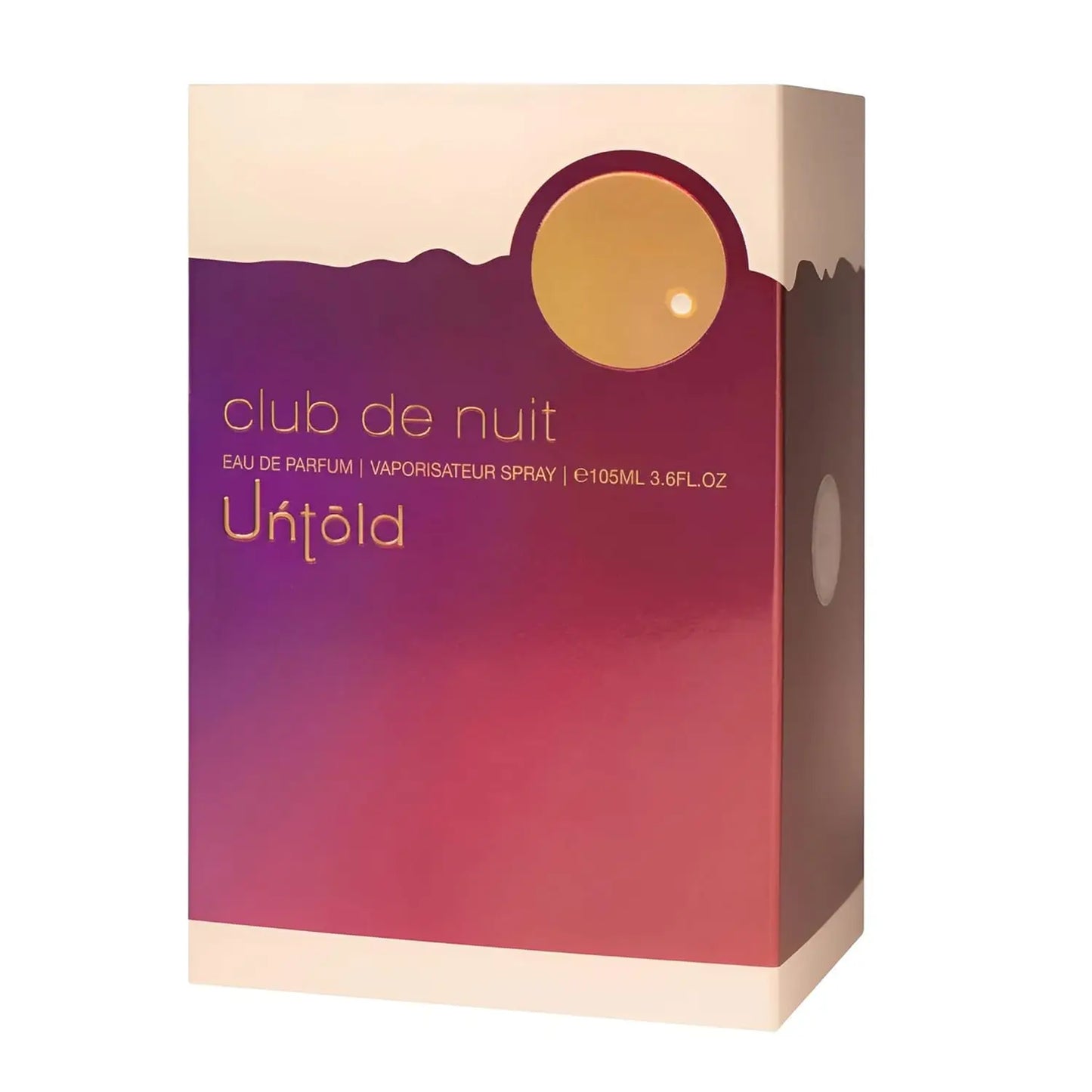 Armaf Club De Nuit Untold EDP 105ml Warm Amber Woody Long Lasting Unisex Perfume Ideal Holiday Gift for Him Her