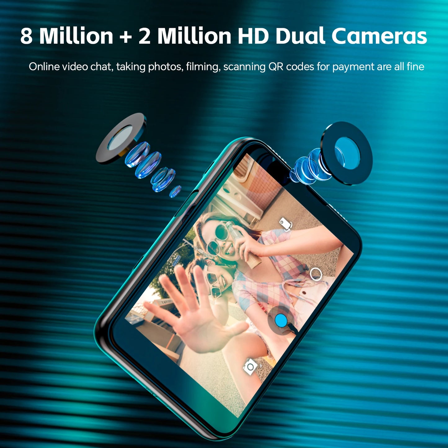 LOKMAT APPLLP MAX Detachable Strap Android Smart Watch Phone Wifi 4G Network Watch Dual Camera Video Calls Heart Rate Monitor