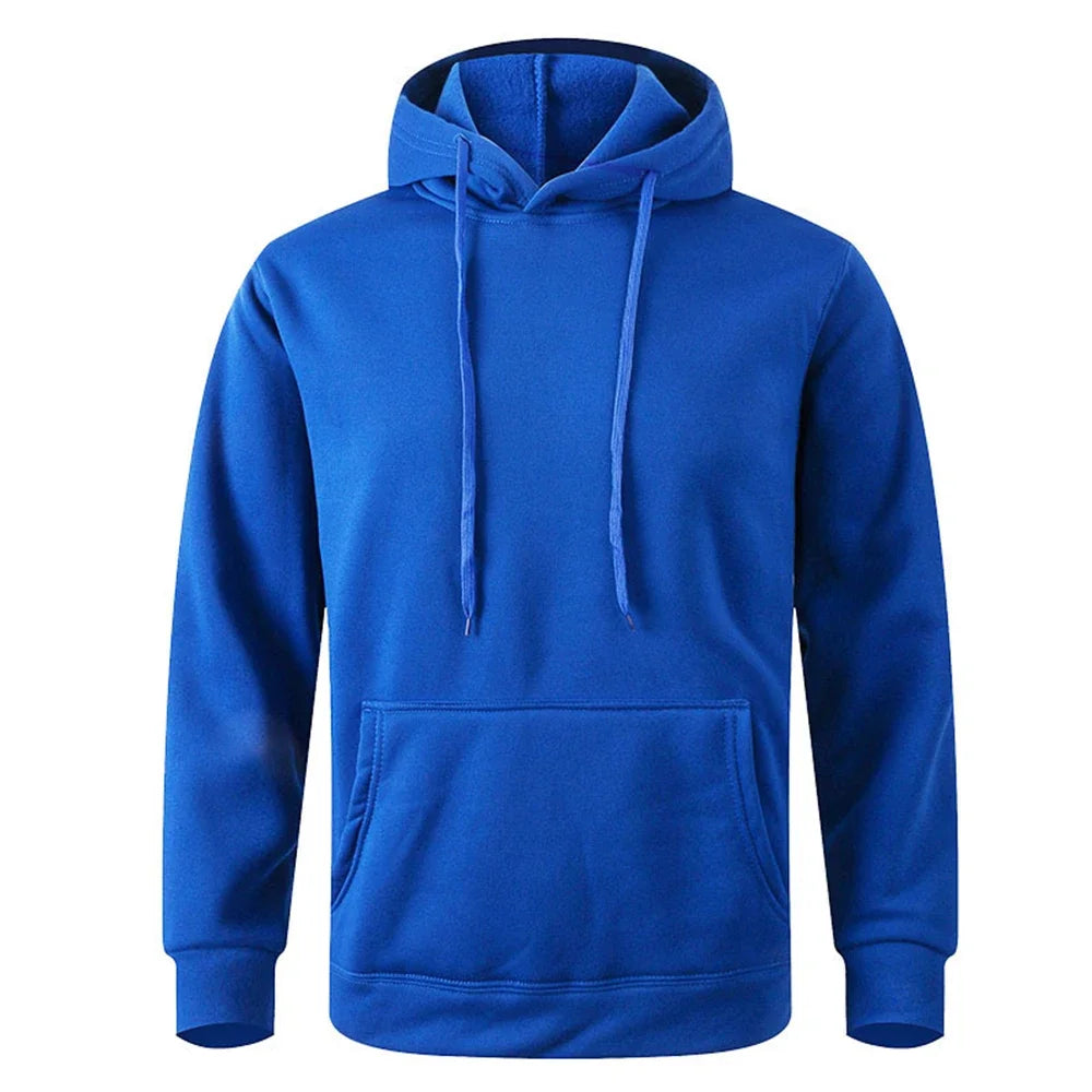 Men's Loose Fit Ultra Soft Fleece Pullover Hooded Sweatshirt With Pockets