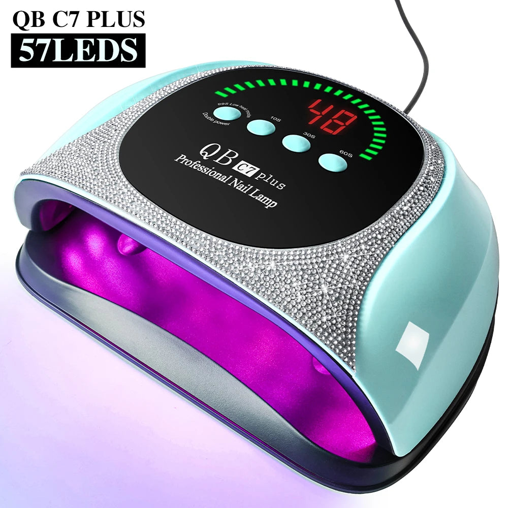 UV/LED Nail Dryer Lamp 57 LEDS Quick Drying Gel Polish Curing Light With LCD Display Manicure Equipment Tools for Acrylic Gel