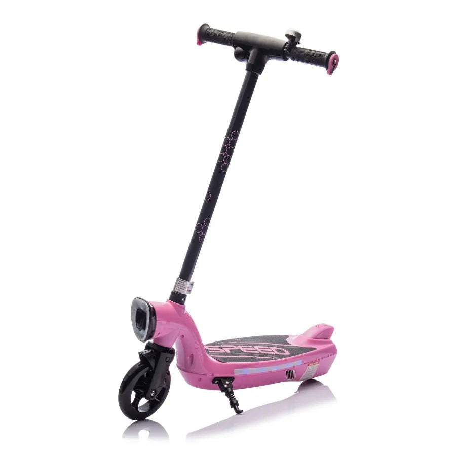 Ride On Electric Scooter With Kickstand Scooter Bell Faster Speed And Longer Usage Time Rear Brake Wider Pedal NonSlip Handle C