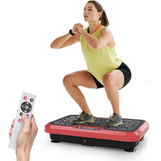 Vibration Plate Exercise Machine for Lymphatic Drainage, Power Plate Vibration Platform for Weight Loss, Shaping Toning & Wellne