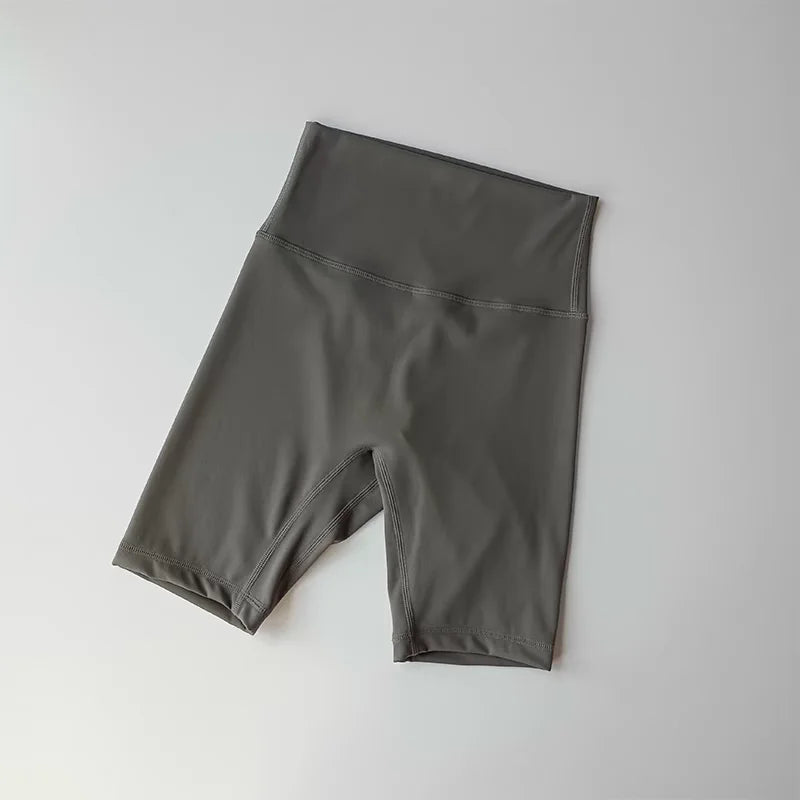 Summer Yoga Sports Shorts Women's Tight Cycling Shorts Naked Breathable Running Shorts High Waist Quick Dry Fitness Shorts