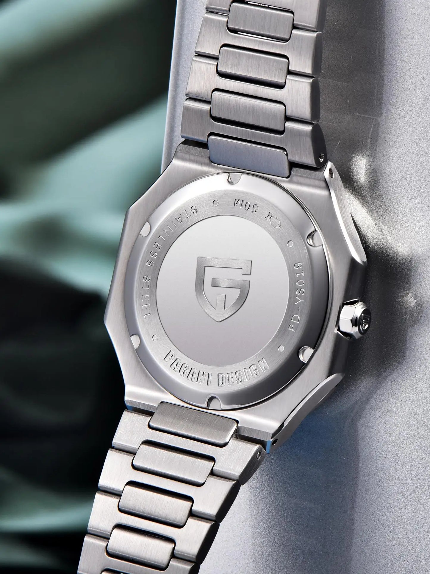 Retro Square PDYS019 PAGANI DESIGN Men's Quartz Wristwatches TMI VH31 37MM 10Bar Waterproof 316L Luxury Stainless Steel Sapphire