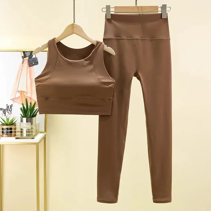 Women's High-end Yoga Suit Set Long Sleeved Fashion Professional Sports Set Fitness Set Running 2 Piece Gym Sets Outfit