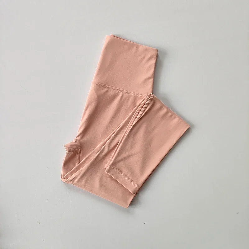 High-End Women's Naked Feeling Fitness Leggings Soft Workout Yoga Pants Energy Gym Tights for Running