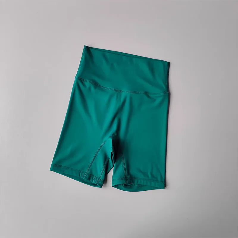 Summer Yoga Sports Shorts Women's Tight Cycling Shorts Naked Breathable Running Shorts High Waist Quick Dry Fitness Shorts