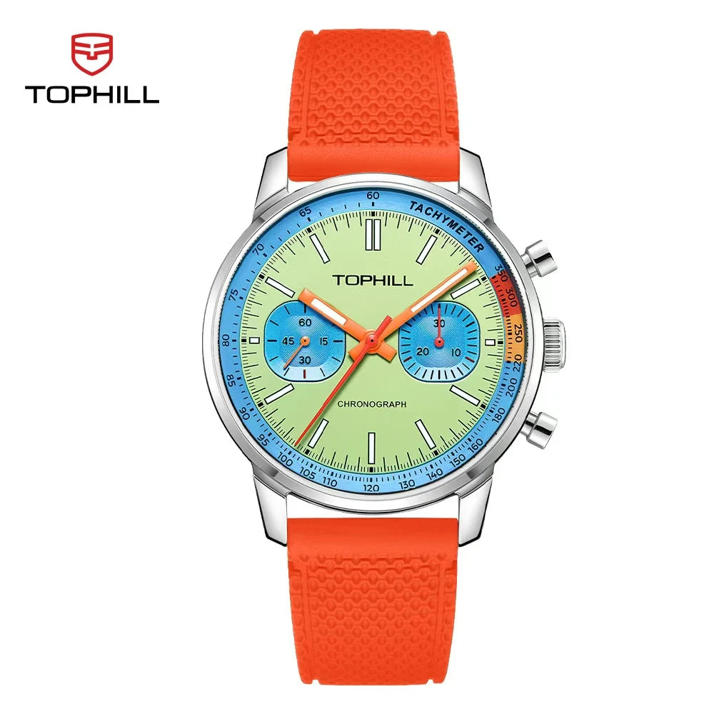 Mens Watches 40mm Seagull ST1901 Movement Pilots Mens Racing Chronograph Hand Wind Mechanical Watch Sapphire Luminous Wristwatch