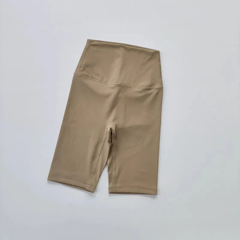 Summer Yoga Sports Shorts Women's Tight Cycling Shorts Naked Breathable Running Shorts High Waist Quick Dry Fitness Shorts