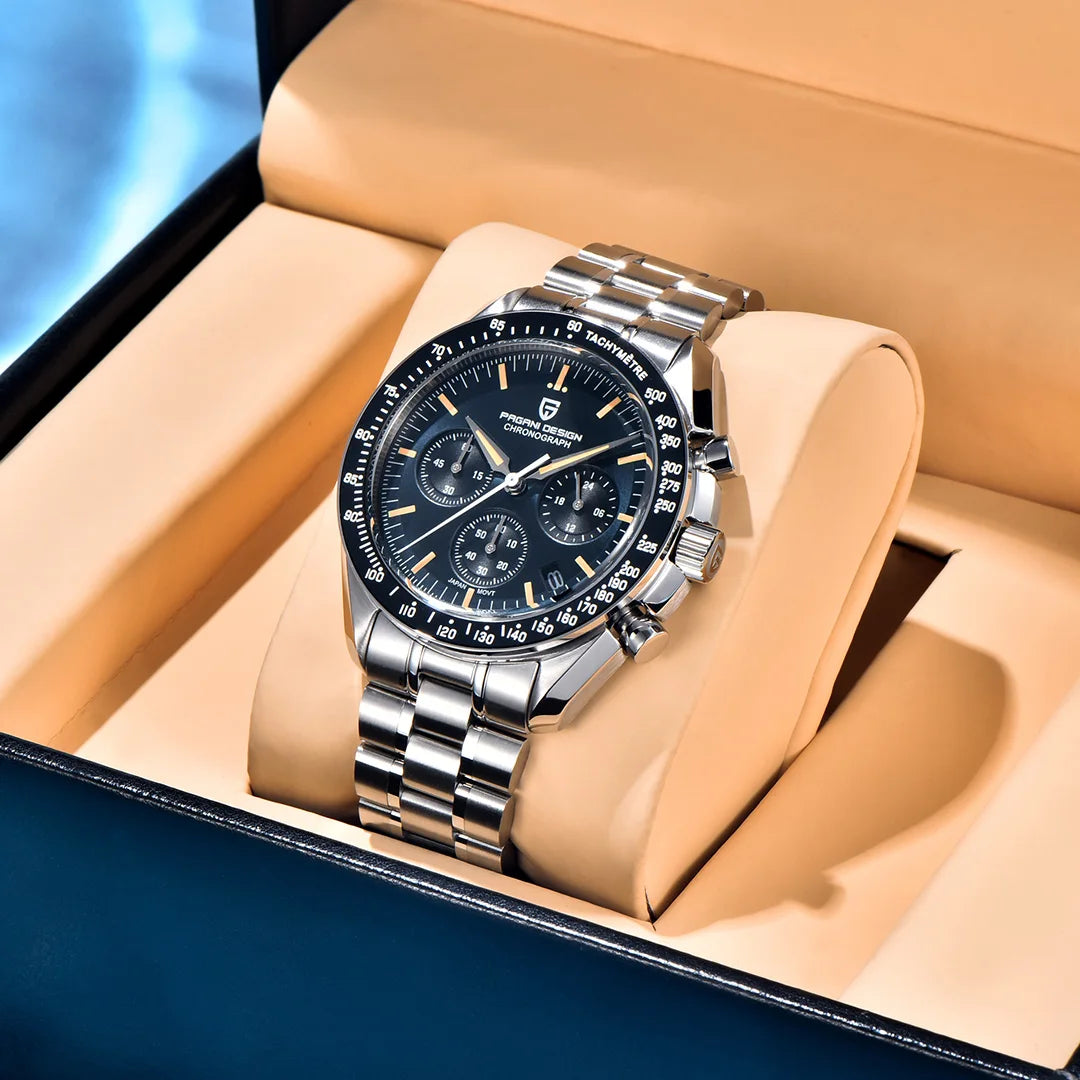 PAGANI DESIGN 2026 New Tribute to CK2998 Moon Watch Retro Luxury Quartz Watches For Men Stainless steel Sport Chronograph Man