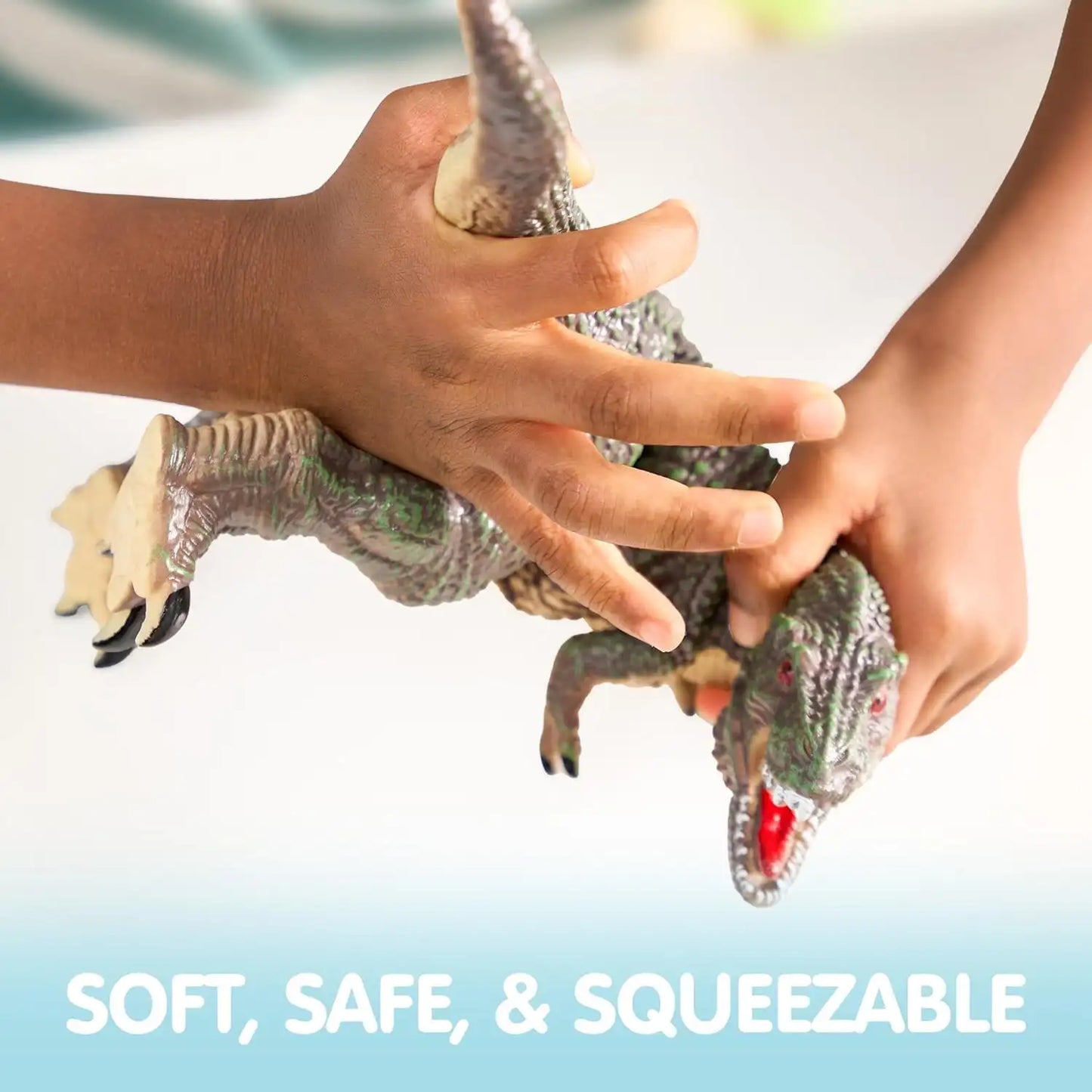 Joyfy 6 Pcs Jumbo Dinosaur Toys Large Soft Dinosaur Figures Realistic Jurassic World Toys for Kids Toys Birthday Christmas Gift