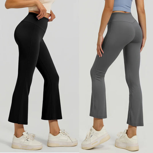 New Nine Points Yoga Bell Pants Women's High Waist Hip Slimming Wide Leg Pants Running Sports Pants Fashion Dress Y2k Pants