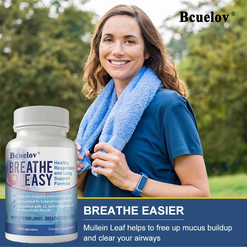 Quercetin, Bromelain, Lung Health Supplement, Supports Lung Cleansing and Detoxification, Respiratory Health, 120 Capsules