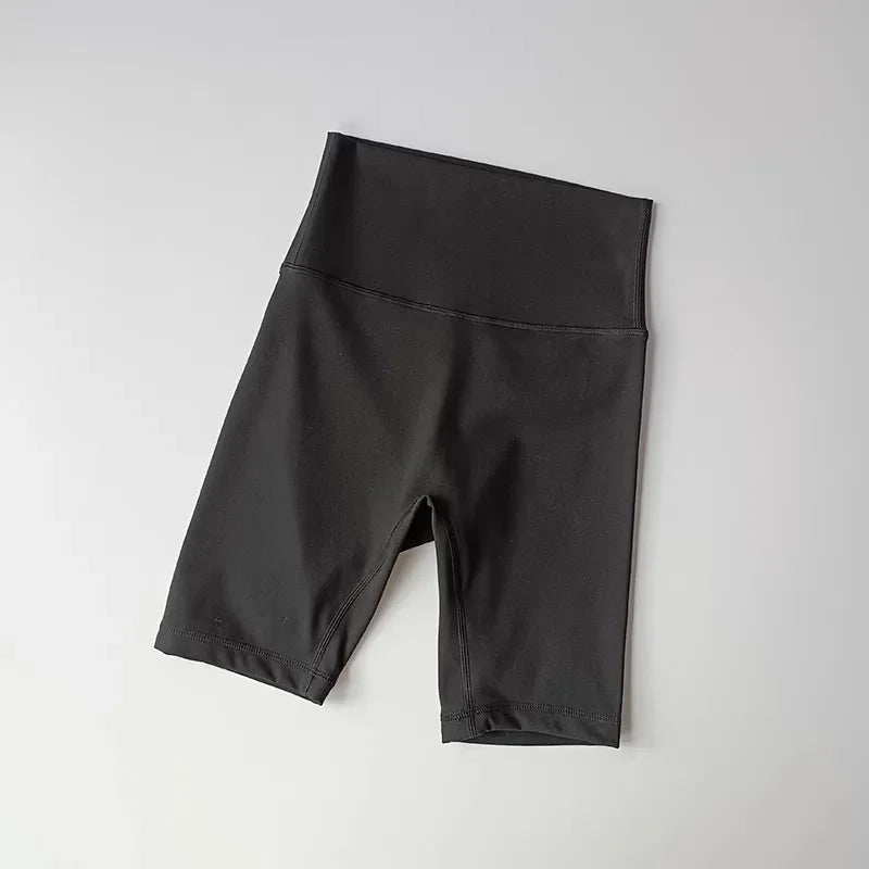 Summer Yoga Sports Shorts Women's Tight Cycling Shorts Naked Breathable Running Shorts High Waist Quick Dry Fitness Shorts