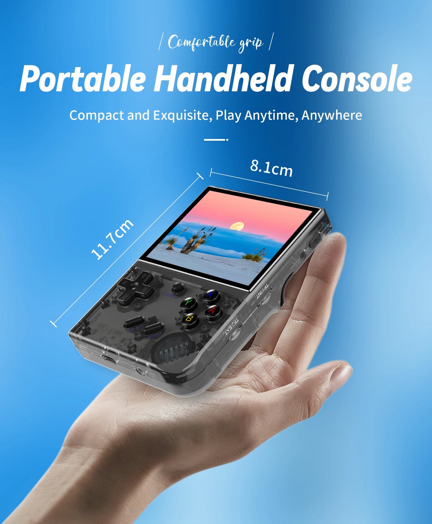 ANBERNIC RG35XX Plus Retro Handheld Game Console Linux 64bit 5000+ Classic Games Supports Wireless/Wired Controlle HD-M-I TV Out