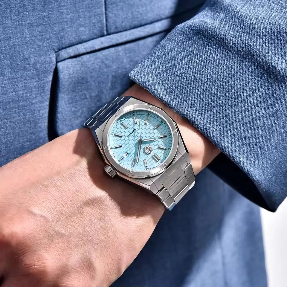 RollsTimi New Quartz Automatic Date 39mm Dial Men watch Japan Movt Stainless steel Luminous Watch Sapphire Waterproof Man watch