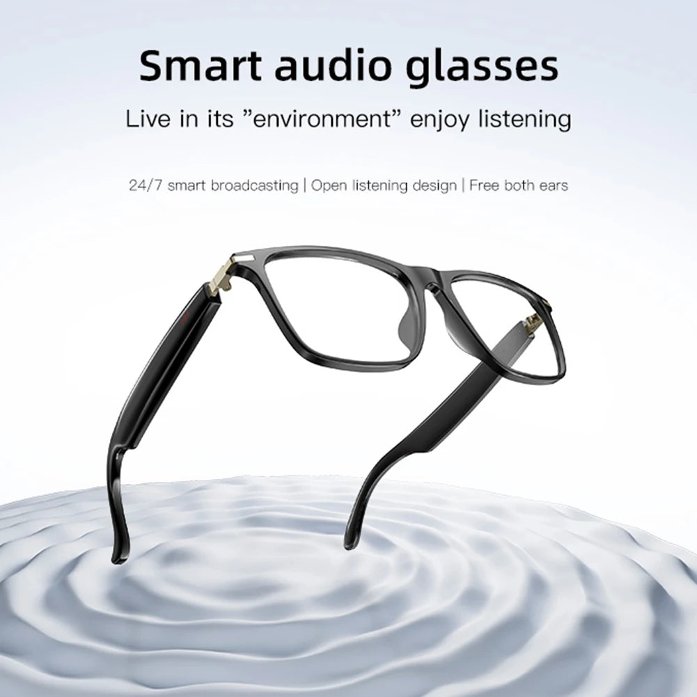 Smart Glasses with AI Translator BT Glasses Hands-Free Music & Calls Outdoor Sports Headphones Waterproof for Men & Woman
